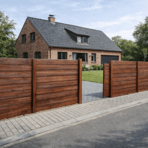 Betonzaun mit Montage in Deutschland – moderne Zaunanlage